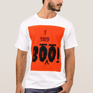 Camiseta Homens T-Shirt eu disse Boo Design.