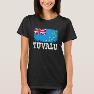 Camiseta Homens Tuvalu em Dificuldade Homens Mulheres Crian