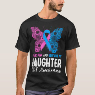Camiseta Homens Usam Rosa e Azul Para Filha Sids