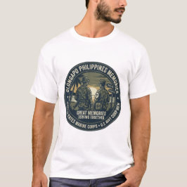 Camiseta Homens USMC e Navy Corpsman Olongapo Filipinas