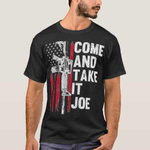 Camiseta Homens Vêm E Tomam Joe Gun Rights AR15 American