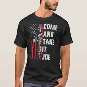 Camiseta Homens Vêm E Tomam Joe Gun Rights Ar-15 American