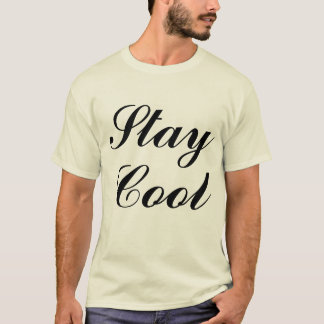 Camiseta homens vibrações positivas Fique legal