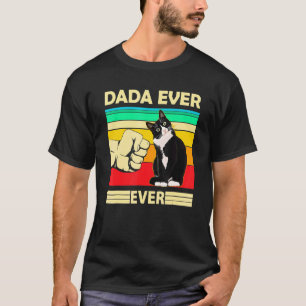 Camiseta Homens Vintage Melhor Gato Dada Já Bump Fit Gato