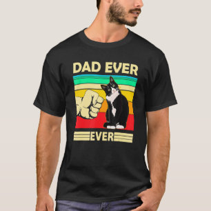 Camiseta Homens Vintage Melhor Pai de Gato Já Existiu Bump