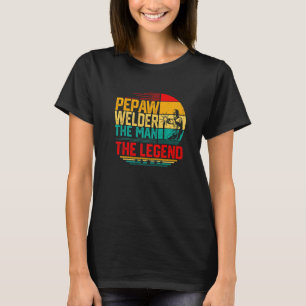 Camiseta Homens Vintage Pepaw Solta O Homem A Lenda