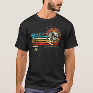 Camiseta Homens Vintage Retro Pesca Tio Dia dos Pais