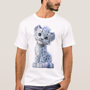 Camiseta Homenzinhos Leopardo da Neve Galáctico