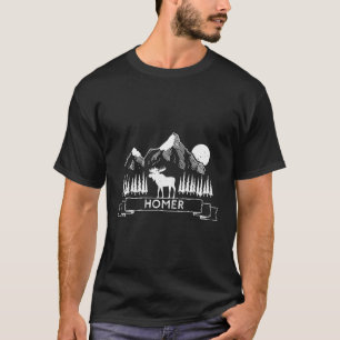 Camiseta Homer Alaska Legal Homer Alaska Mountain Moose Gif