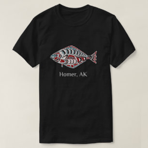 Camiseta Homer Alaska Native American Halibut Pescadores Gi