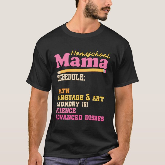 Camiseta Homeschool Mama Home School Mãe Moth (Frente)