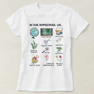Camiseta Homeschool Motto Christian Homeschool Professor