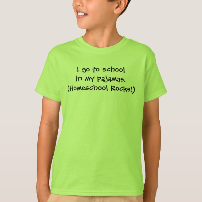 Camiseta Homeschool nos pijamas (Frente)