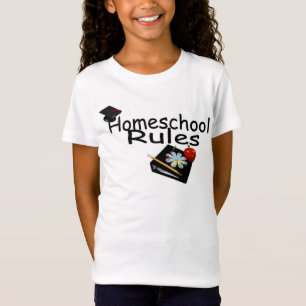 Camiseta Homeschool Regras Bella de Meninas