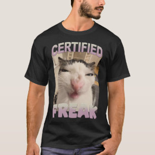Camiseta Homicídio De Gato Louco E Engraçado Humor De Pet