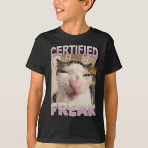 Camiseta Homicídio De Gato Louco E Engraçado Humor De Pet