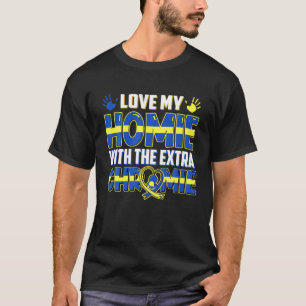 Camiseta Homie Com A Síndrome Do Amigo Extra Chromie Down
