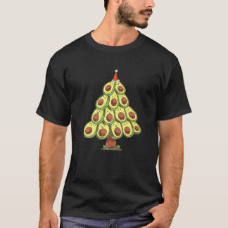 Camiseta Homies Árvore de Natal Comida Vegana Chef Abacate 