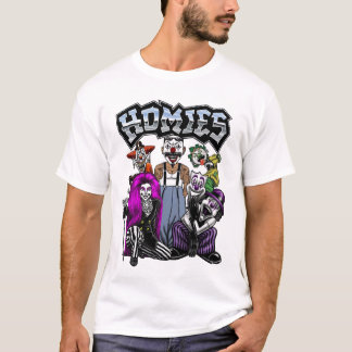 Camiseta Homies Nostalgia dos anos 90 Palhaços Cholo