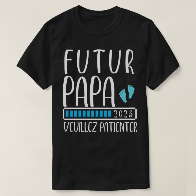 Camiseta Homme Futur Papa 2023 (Frente do Design)