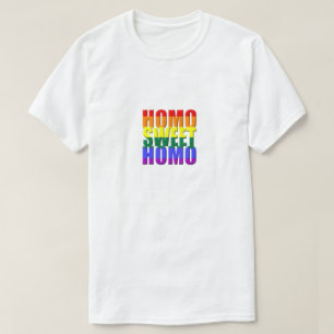 Camiseta Homo Sweet Homo Orgulho gay Parade LGBT Humor Engr