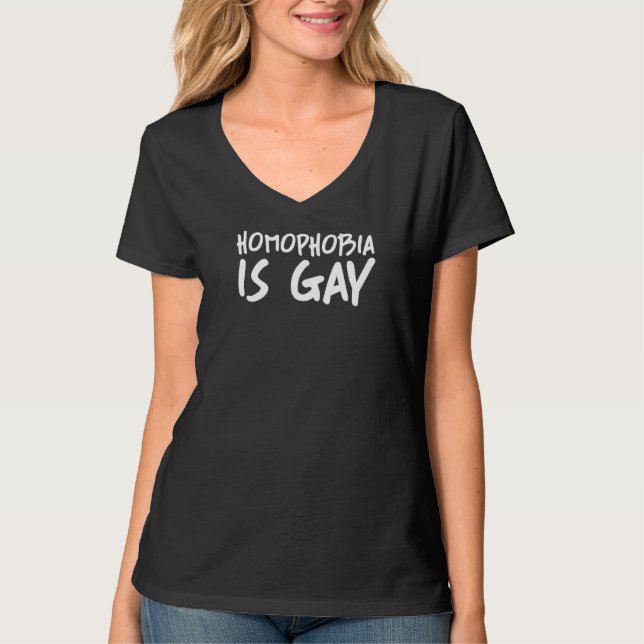 Camiseta Homofobia É Estética Do Partido Da Piada Gay (Frente)