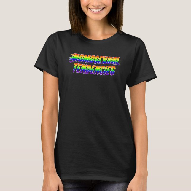 Camiseta Homosexual Tendencies Funny LGBT (Frente)
