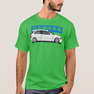 Camiseta Honda Civic EK Vista Lateral