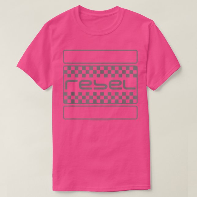 Camiseta Honda Rebel Checkers Grey  (Frente do Design)
