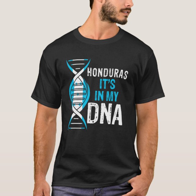 Camiseta Honduras Está no Meu DNA Orgulhoso Honduras Hondur (Frente)