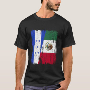 Camiseta Honduras México Meia Bandeira Patrimônio Hondurenh