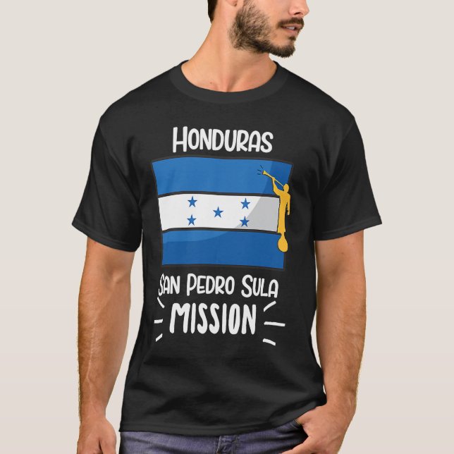 Camiseta Honduras San Pedro Sula Mormon LDS Mission Mission (Frente)