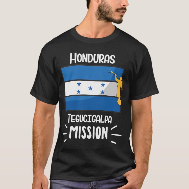 Camiseta Honduras Tegucigalpa Mormon LDS Missão Missionária (Frente)