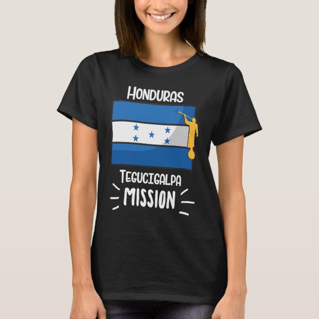 Camiseta Honduras Tegucigalpa Mormon LDS Missão Missionária (Frente)