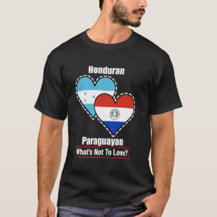 Camiseta Hondurenho Paraguaio Corações Bandeiras O Que Não
