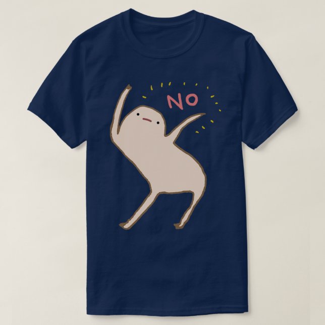 Camiseta Honest Blob Says No (Frente do Design)