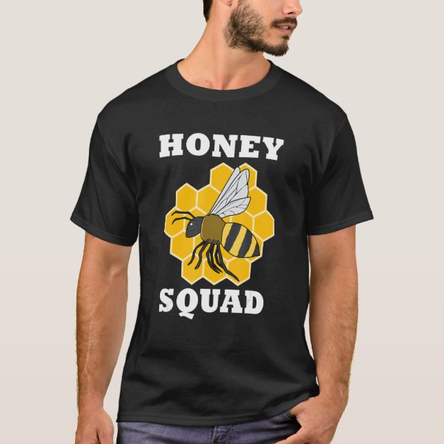 Camiseta Honey and Bees Beekeeping Ironic Honey Squad (Frente)