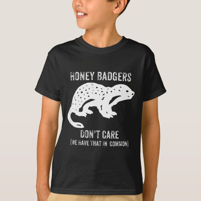 Camiseta Honey Badgers Don't Care S  (Frente)
