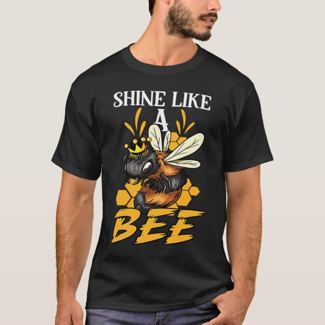 Camiseta Honey Bee Beekeeping Beekeeper Honeybee Apiary Api (Frente)