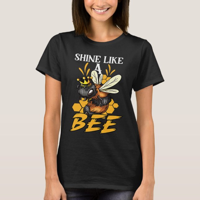 Camiseta Honey Bee Beekeeping Beekeeper Honeybee Apiary Api (Frente)