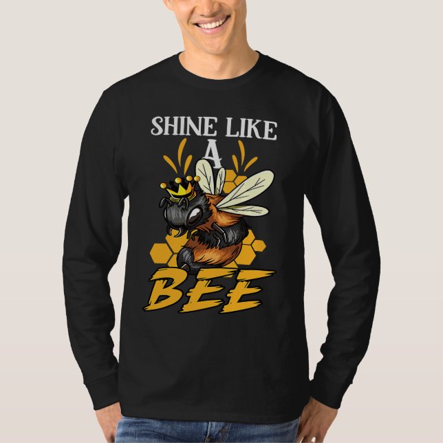 Camiseta Honey Bee Beekeeping Beekeeper Honeybee Apiary Api (Frente)
