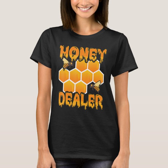 Camiseta Honey Dealer Honeycomb Bee Beekeeper Beekeepi (Frente)