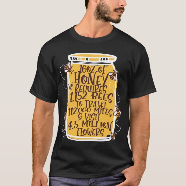 Camiseta Honey Jar Beekeeper Honey Bee (Frente)