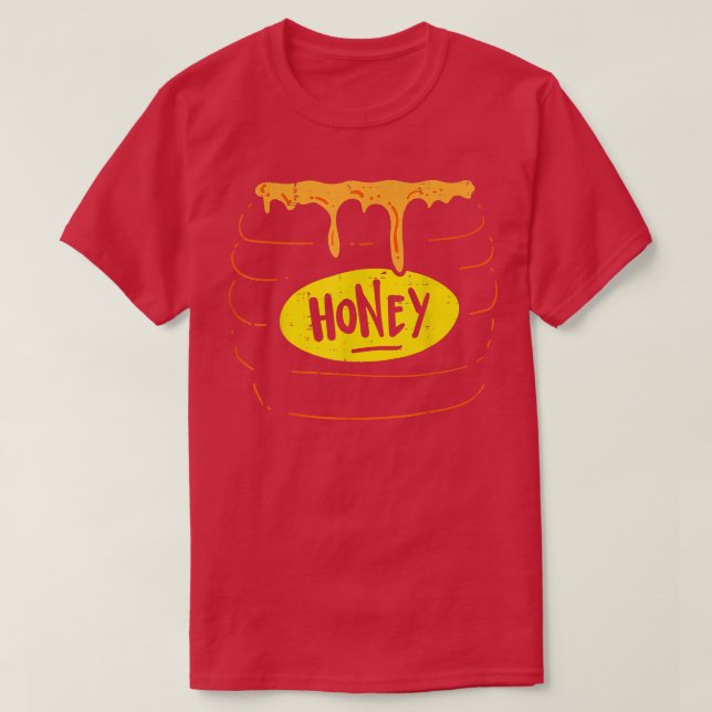 Camiseta Honey Jar Pot Costume Funny Sweet Halloween  (Frente do Design)