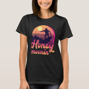 Camiseta Honey Moonin Beach Honeymoon Recem casados Brie An