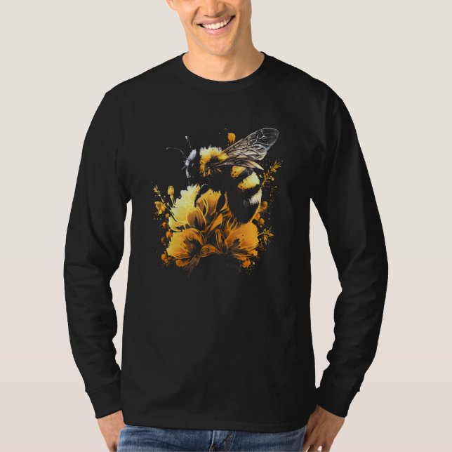 Camiseta Honeybee and bumble bee for American hive beekeepe (Frente)