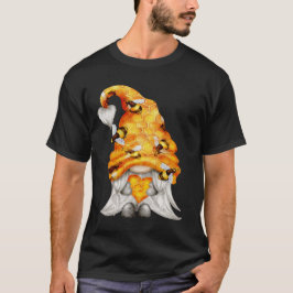 Camiseta Honeycomb Hat Gnomo com Abelhas Segurando Mel Unis