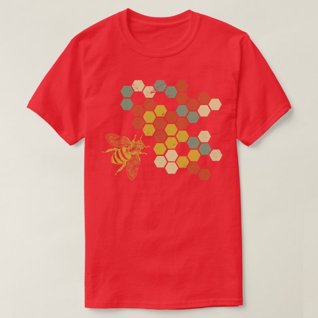 Camiseta Honeycomb Honey Bee Hobby (Frente do Design)
