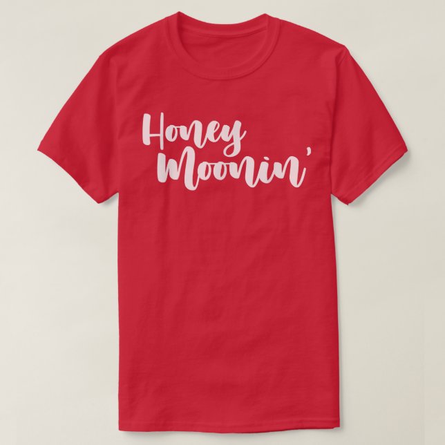 Camiseta Honeymoonin Bride and Groom Honeymoon Bound Newlyw (Frente do Design)