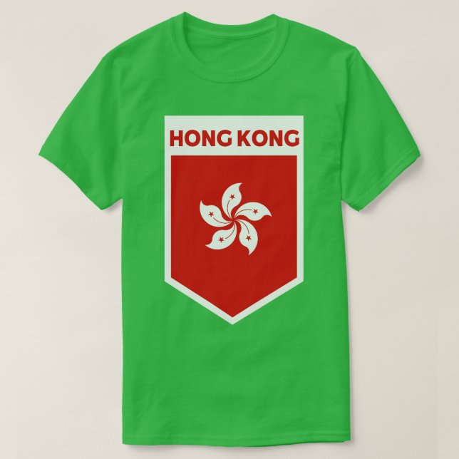 Camiseta Hong Kong Flag Emblem (Frente do Design)